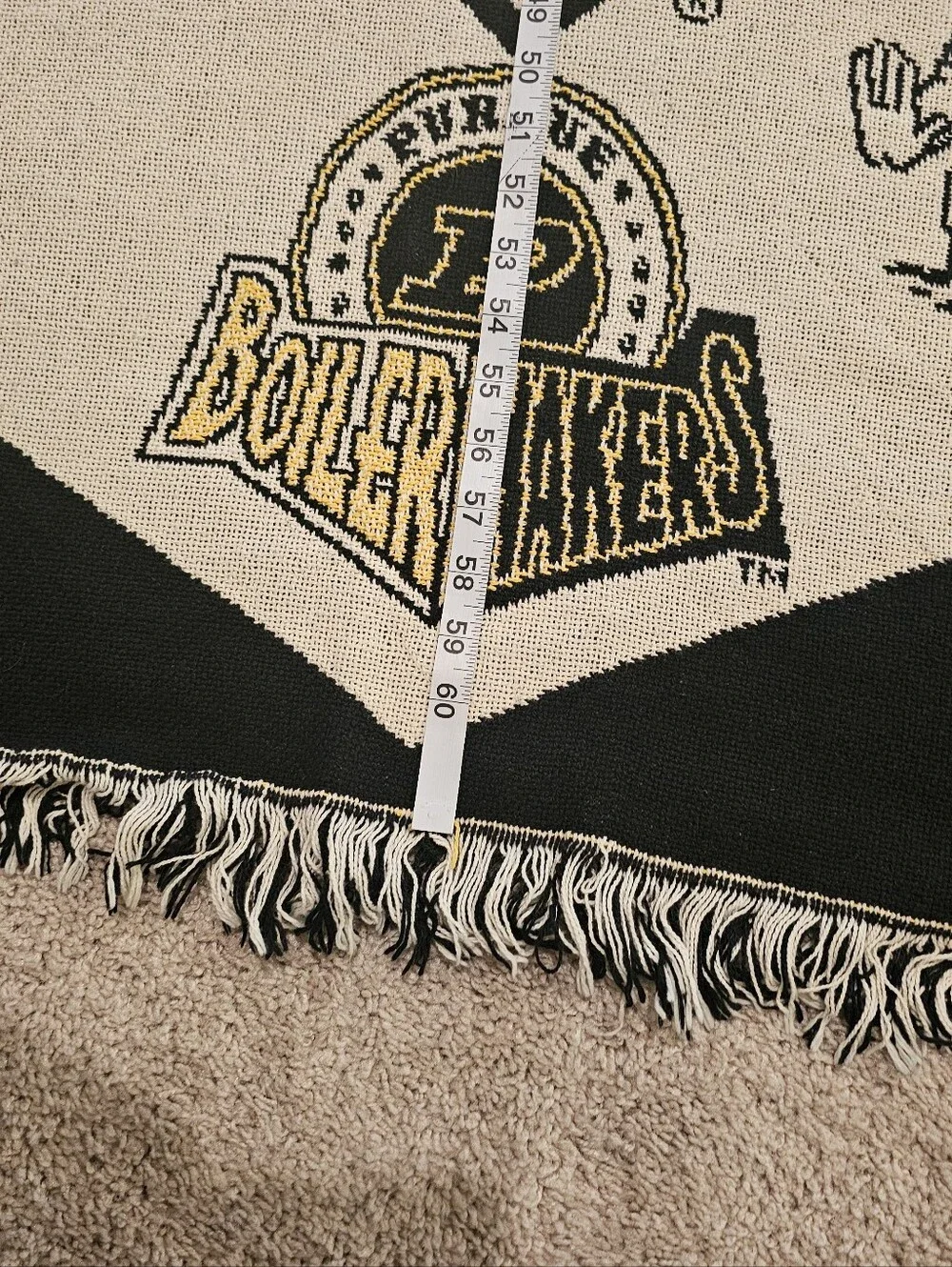 Vintage Vtg NWT Purdue University Woven Tapestry